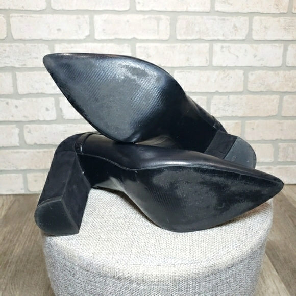 JUST FAB Seude Heeled Ankle Booties Size 9.5 - Picture 9 of 12
